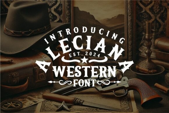 Aleciana Western: A Premium Font for Timeless Brand Identity