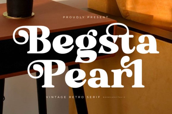 Begsta Pearl: A Vintage Serif Font That Feels Like a Well-Worn Book Cover