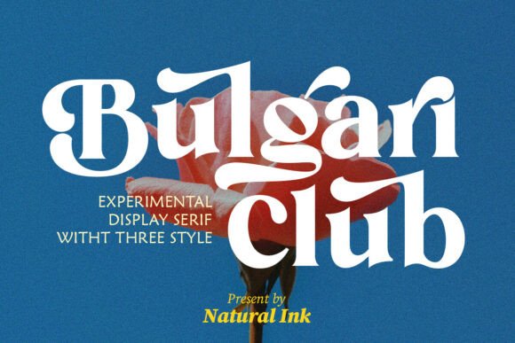Bulgari Club: A Retro Serif Font That Anchors Editorial Warmth