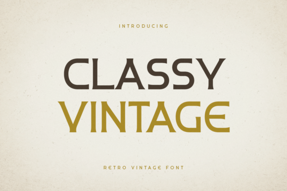 Classy Vintage: A Timeless Sans Serif for Thoughtful Design