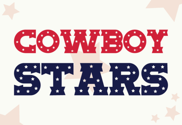 Cowboy Stars: A Decorative Font with Starlight and Substance