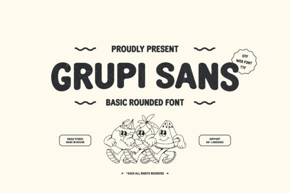 Grupi Sans: A Friendly, Retro-Inspired Font for Small Business Branding