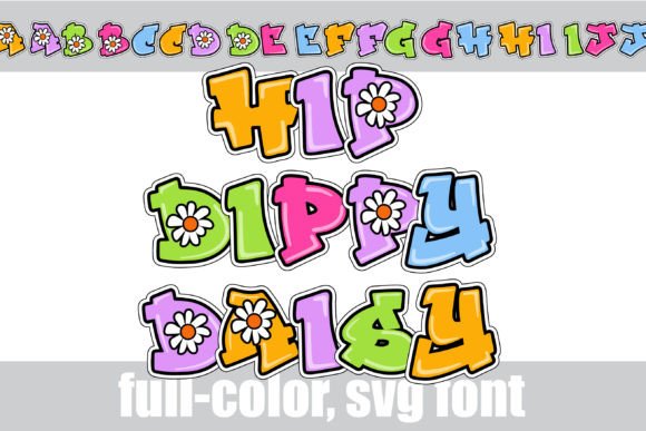 Hip Dippy Daisy: A Color Font That Makes Your Brand Feel Joyful & Intentional