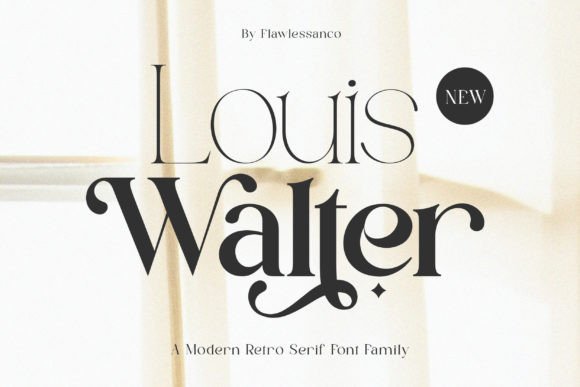 Louis Walter: A Modern Retro Serif Font for Digital Design
