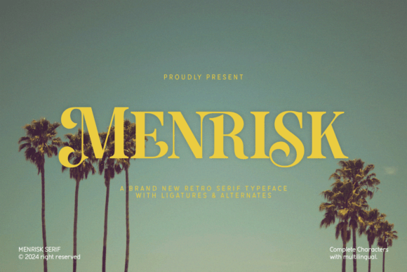 Menrisk: A Retro Serif Font That Elevates Digital Branding
