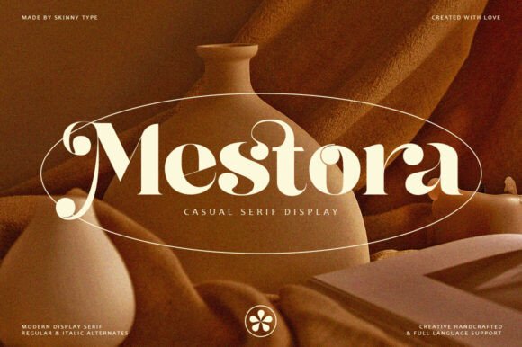 Mestora: A Retro Serif Font That Elevates Handmade Products
