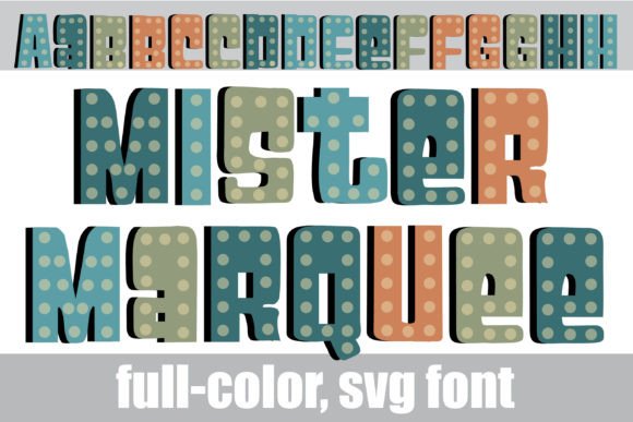 Mister Marquee: A Retro Color Font That Lights Up Brand Identity