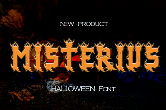Misterius: A Playful Blackletter Font for Halloween Editorial Charm