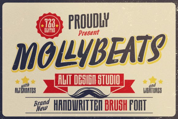 Molly Beats: A Retro-Script Font That Converts Scroll Into Stop
