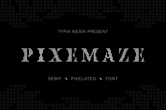 Pixemaze: A Serif Pixel Font for Digital Clarity