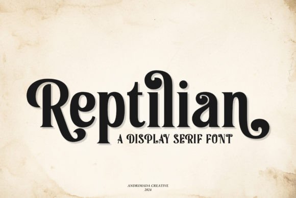 Reptilian: A Serif Font That Feels Like Homegrown Elegance