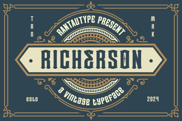 Richerson: A Vintage Serif Font That Elevates Digital Branding