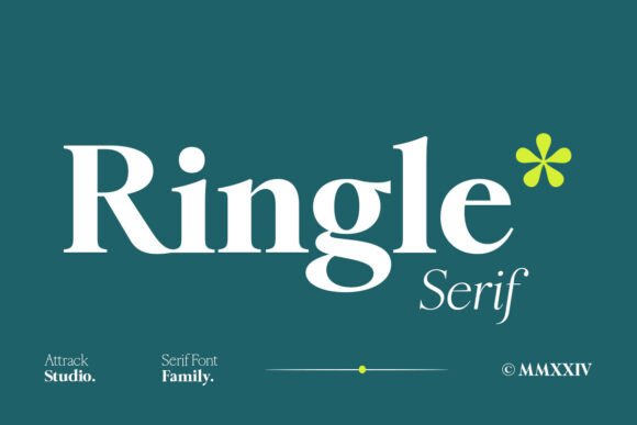 Ringle: A Refined Serif Typeface for Luxury Branding
