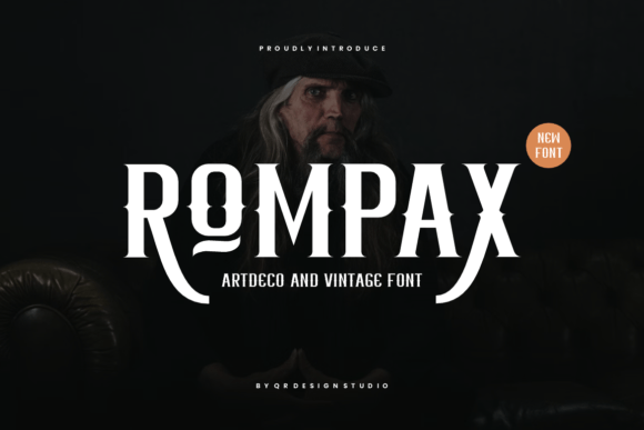 Rompax: A Bold Art Deco Typeface for Standout Branding