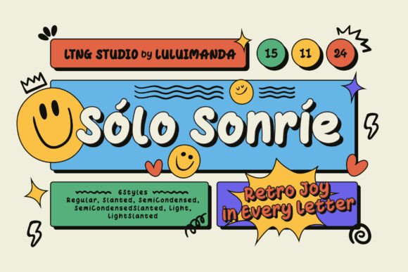 Sólo Sonríe: A Joyful Display Typeface for Digital Branding