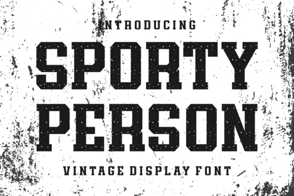 Sporty Person: A Vintage Slab Serif for Editorial Warmth