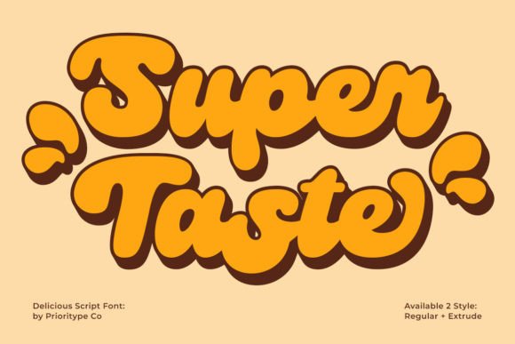 Super Taste: A Bold Script Font That Actually Works in Real Branding