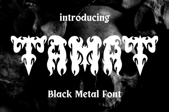 Tamat: A Horror Metal Blackletter Font That Commands Attention