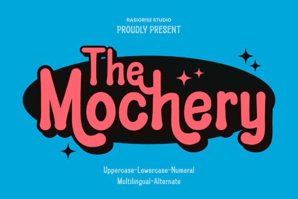 The Mochery Font: A Playful Retro Sans Serif for Handmade Brands