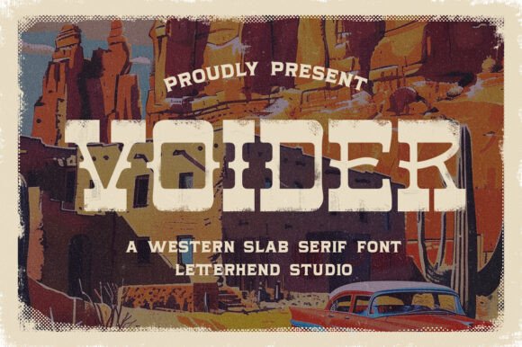 Voiger: A Rugged, Authentic Serif Font for Handmade Brands