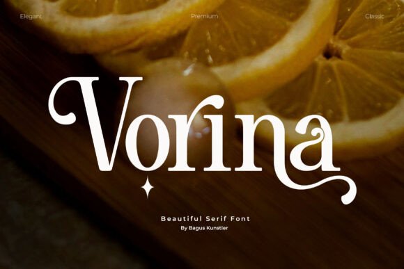 Vorina: A Vintage Serif Font for Digital Branding