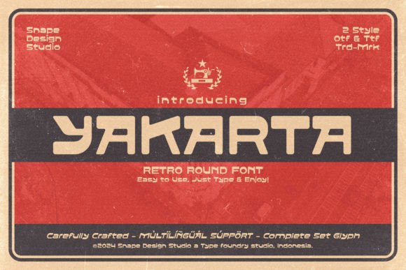Yakarta: A Retro Round Sans Serif That Stops Scrolling